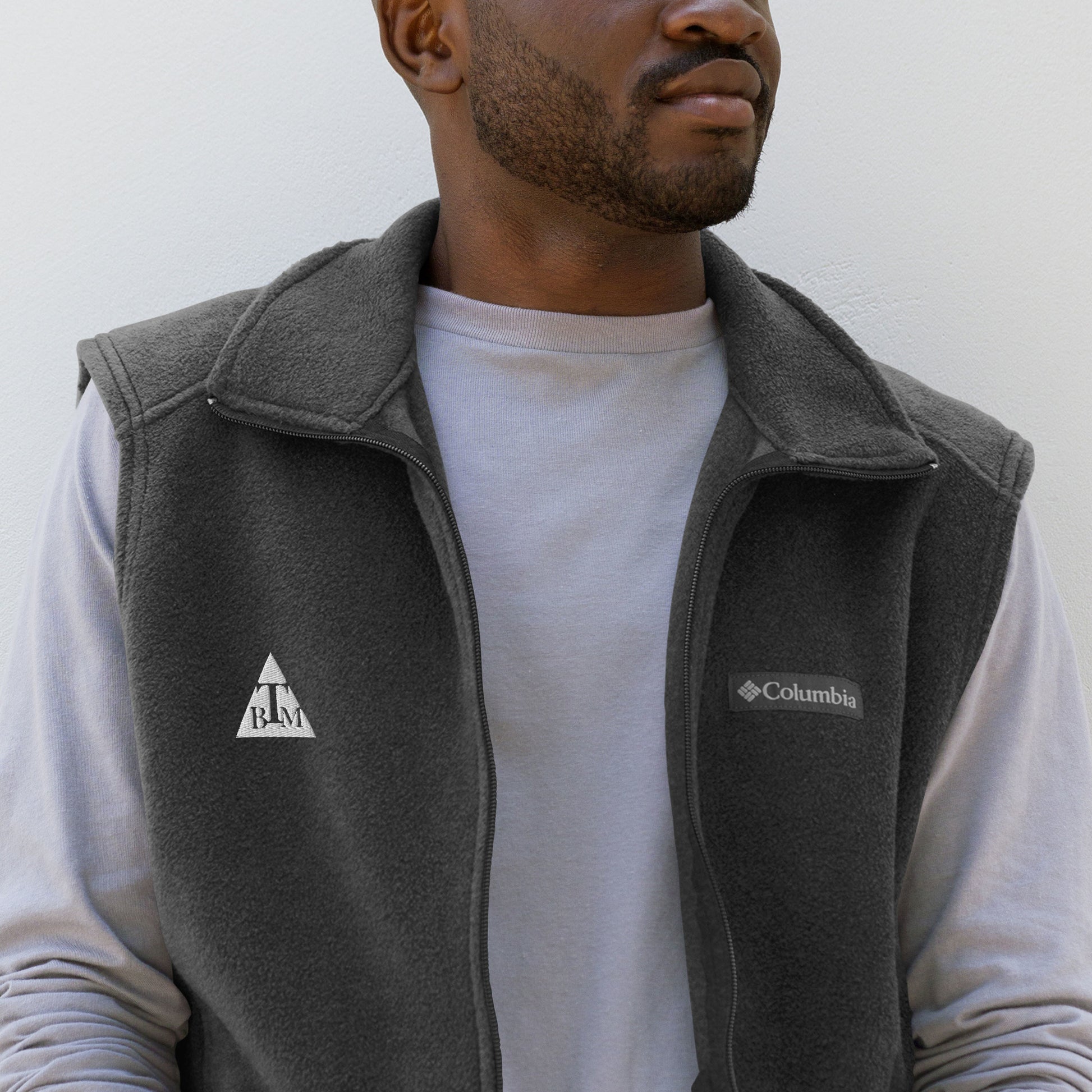 Men’s Columbia fleece vest BiggaThanMe LLC