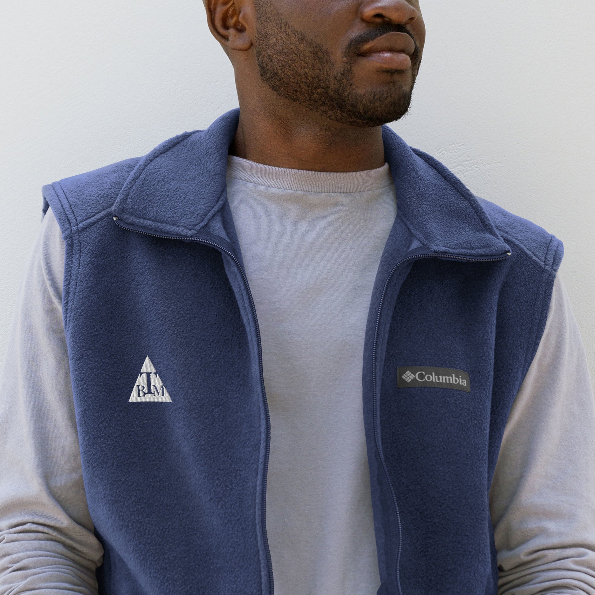 Men’s Columbia fleece vest BiggaThanMe LLC